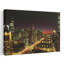 ChicagoSkyline and River at dusk Chicago IL 1 Piece Wrapped Canvas Wall Art-1612632038