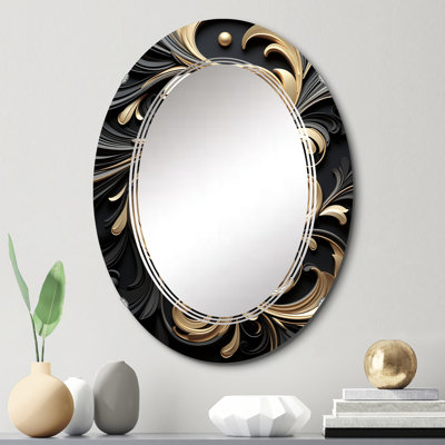 Oval Wall Mirror, Modern Decorative Accent Mirror - Kerst