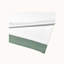 Silk Flat Sheet Ebury White & Green Border-1739770199