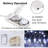 12 Pack Fairy Lights Battery Operated String Lights， 20LED Waterproof  Wire Christmas Lights Outdoor,Firefly Mini Lights For Bedroom Party Birthday Wedding Indoor Decorations-302501033