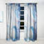 Panneau de rideau simple semi-diaphane avec passe-tringle Abstract-72235611
