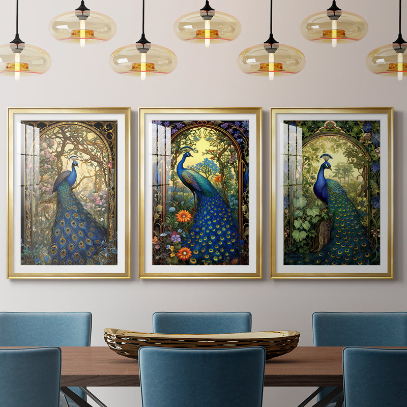 ANIMALS Series CLI  -Custom Framed  Premium Print W Matt - 3 Pieces