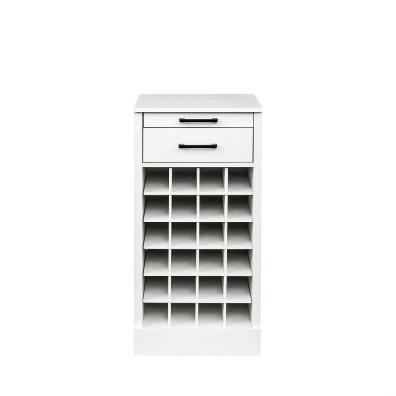 Armoire modulaire pour bar à vin 24 po, Blanc