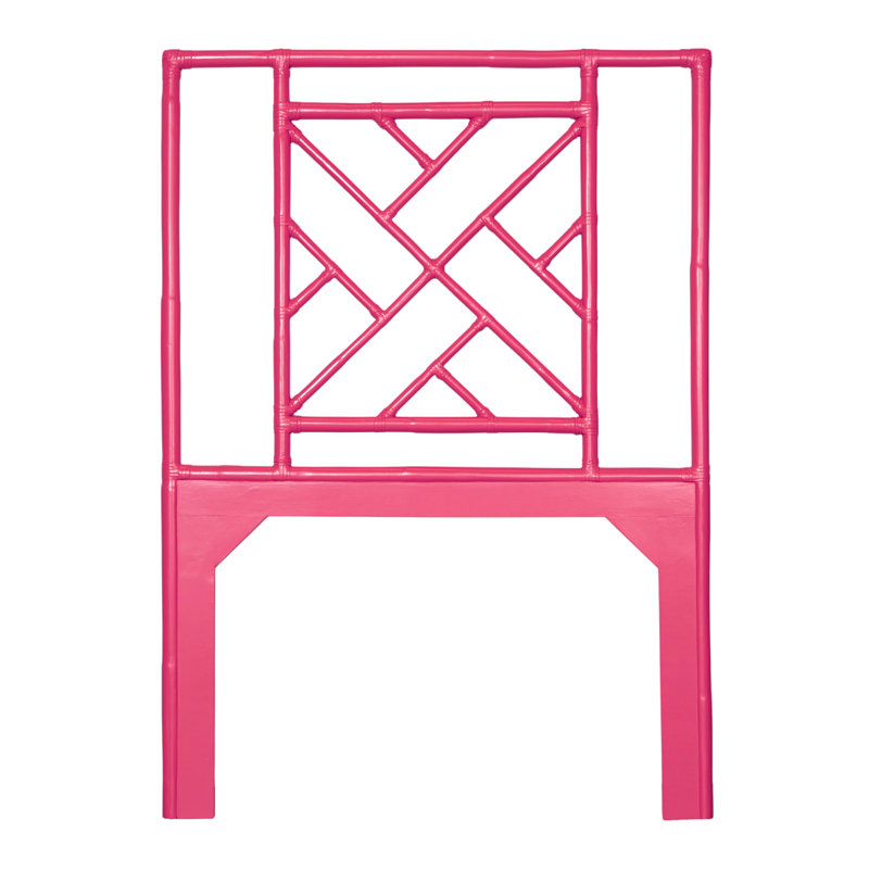 Tête de lit en rotin Cowden , Simple, Rose