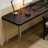 Black L-Shaped Solid Wood desk-108304571-108304573