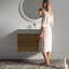 Meuble-lavabo flottant avec tiroirs à fermeture en douceur et lavabo à quartz-844353428