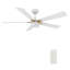  Télécommande de ventilateur de plafond standard à 5 pales DEL avec ensemble d'éclairage inclus