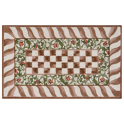 Mocha Check Rug