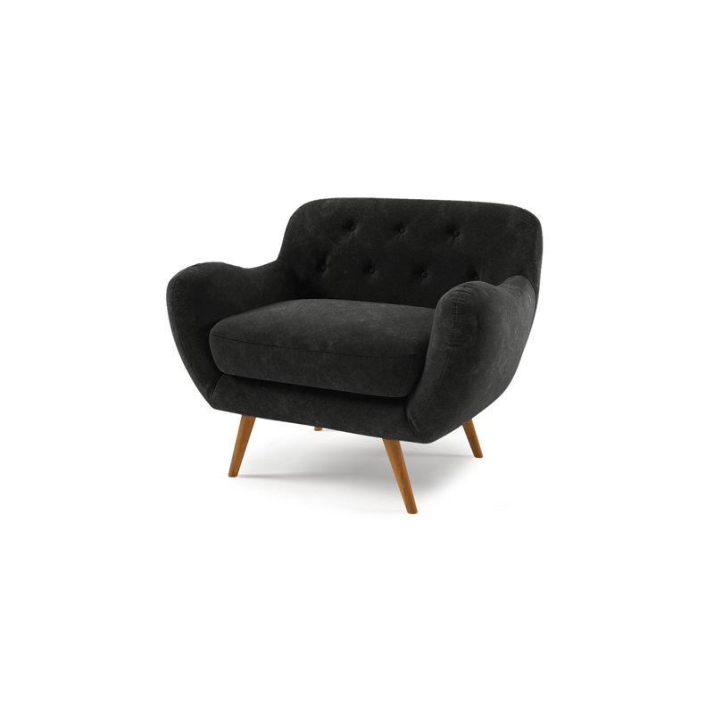 Jefferson Upholstered Armchair, Anthracite