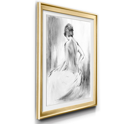 Soft Silhouette V - Cadre photo, reproduction d'art sur papier