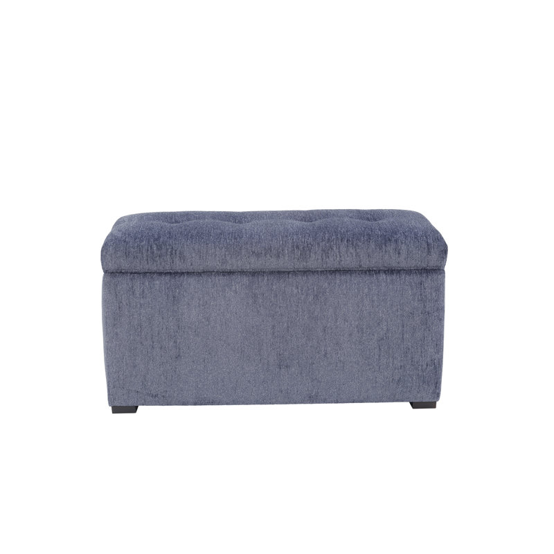 Angela Lift Top Storage Bench, Navy
