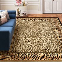Dash and Albert Rugs Leopard Hand Hooked Wool Animal Print Area