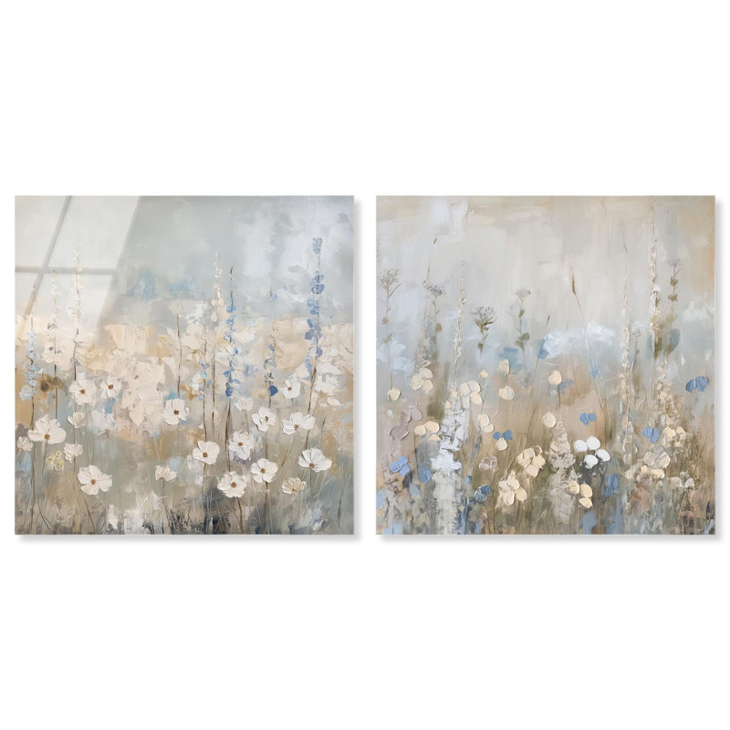 Tranquility Floral Art , H 12 po x l 24 po