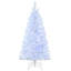 Arbre de Noël blanc de 5 pieds avec lumières DEL roses et bleues