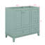 Meuble-lavabo 36 po sans lavabo, base d'armoire seulement, armoire de salle de bain avec tiroirs, structure solide et panneau de fibres à densité moyenne