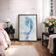 Sirène «sirène bleue sur panneau de bois effet d'art, photos de salle de bain de plage côtière nautique, grande impression sur toile encadrée,»-1716366367-1734074168-1674523345