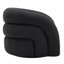 Fauteuil demi-tonneau pivotant rembourré Aunna-249351917