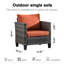 Chaise de patio avec coussins Kaniha-368400245