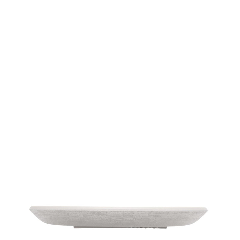 Trama Melamine Dinner Plate, Light Gray