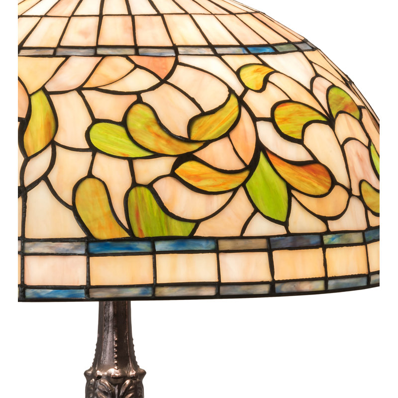 Lampe de table en acajou 26 "Reem