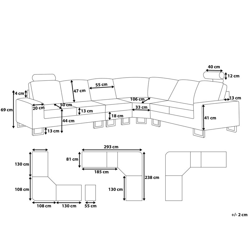 Goggans Reversible Modular Corner Sofa