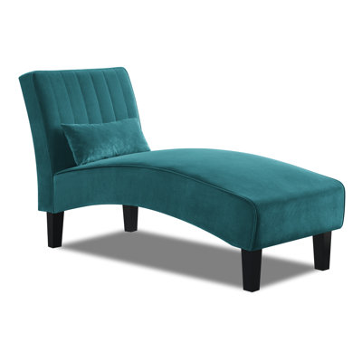 Abbiegail Velvet Chaise Lounge