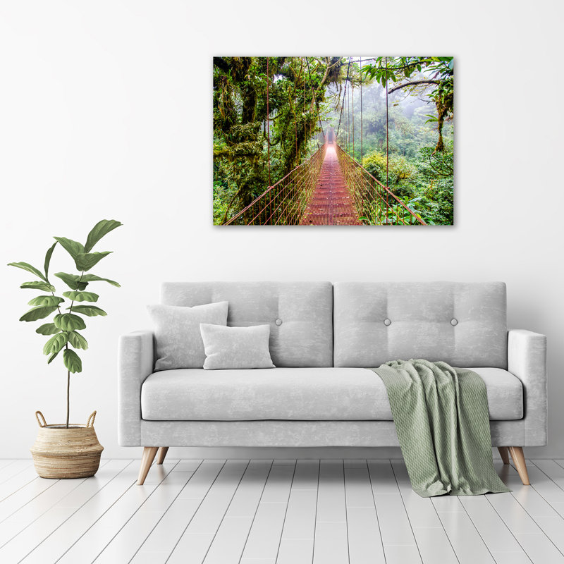 Bridge In The Tropics - No Frame Print on Glass