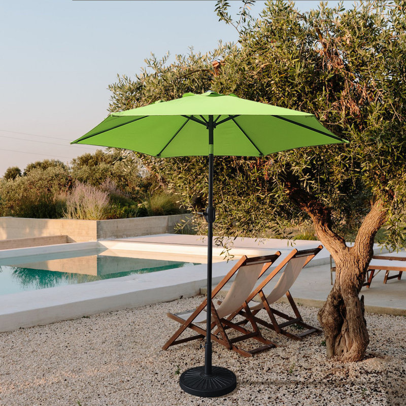 Parasol de marché 7 pi 6 po, Vert lime