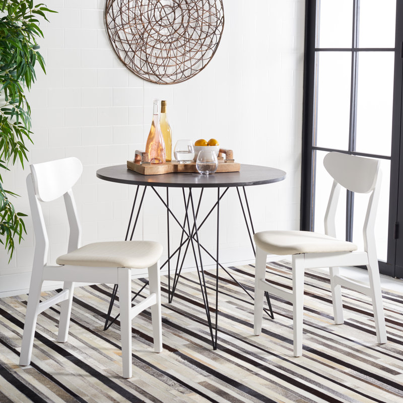 Chaise d'appoint Bryen, Blanc, Blanc