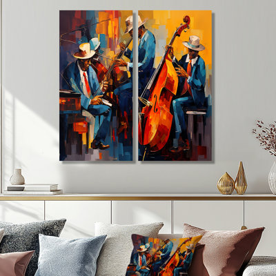 Cool Jazz Quartet - Modern Canvas Prints