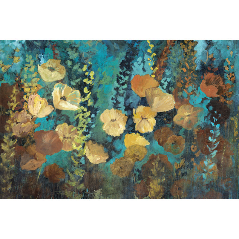 Flower Party - Wrapped Canvas Painting, 30cm H x 46cm W x 3.8cm D