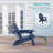 Folding Adirondack Chair with Retractable Ottoman & Cup Holder, 3-Position Adjustable for Patio, All-Weather Outdoor Seating-606077774