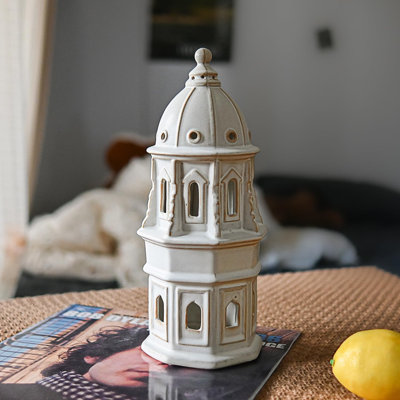 12.6" Ceramic European Dome Tower