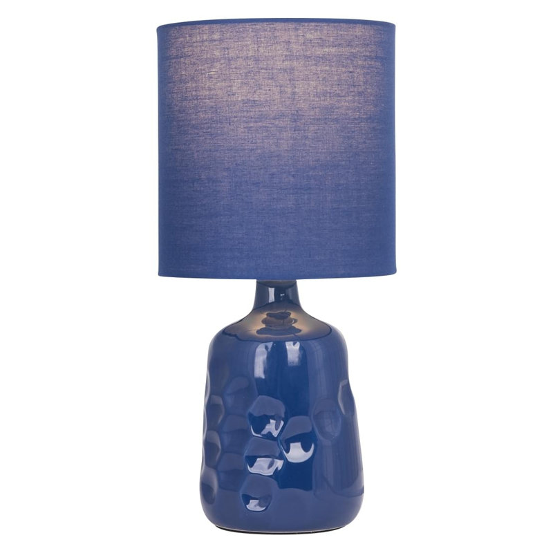 Eldan Ceramic Table Lamp, Navy