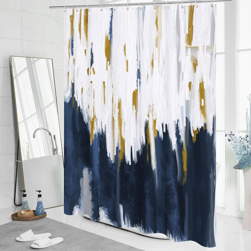 Abstract Ombre Shower Curtain
