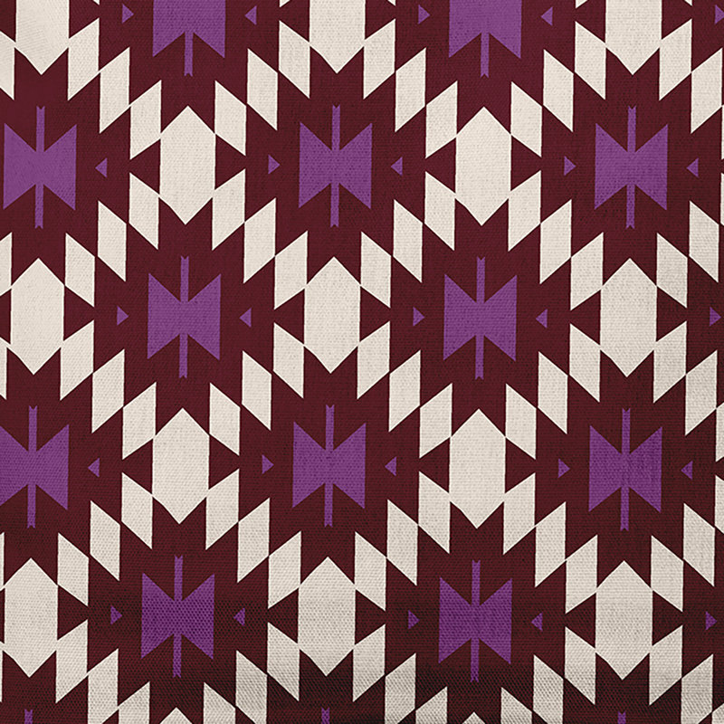 Coussin décoratif intérieur / extérieur Geo Craze, 20 po x 20 po, Améthyste