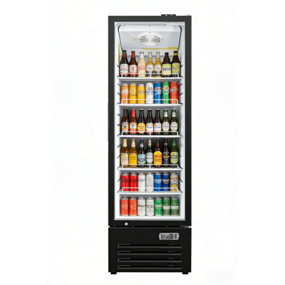 Vitlife 16.9 Cu.ft. Merchandising Swing Glass Door Refrigerator With Canopy - One Door