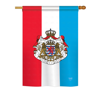Drapeau de maison / jardin en polyester 2 faces Luxembourg