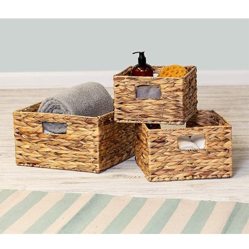 Moraga 3 Piece Wicker/Rattan Basket Set