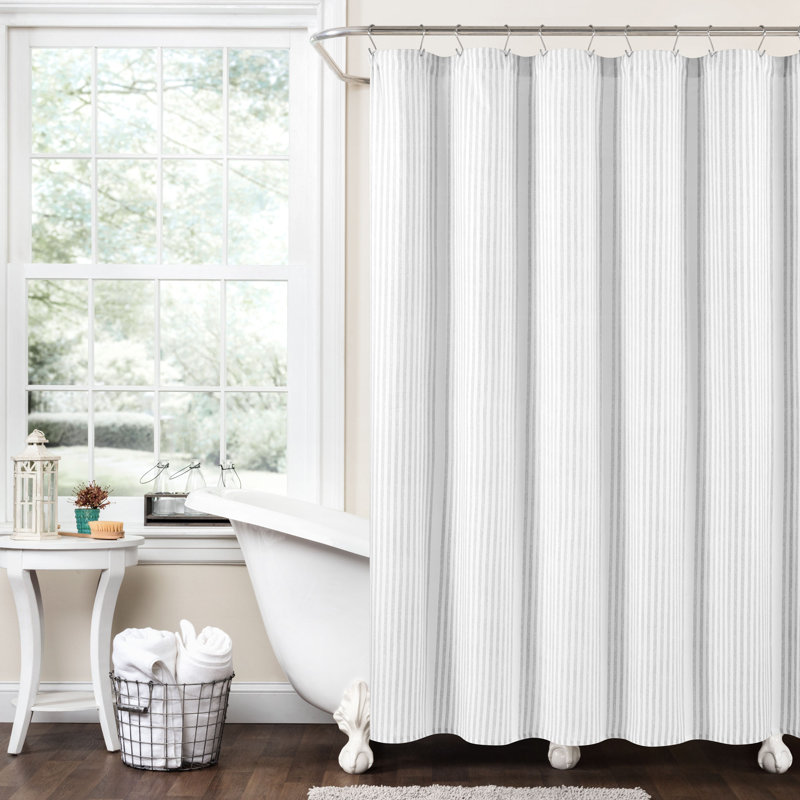 Rideau de douche Farmhouse Drew, gris