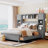 Michiya Bookcase Bed