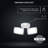 Outdoor Flood Light Backyard LED Flood Lights with Dusk-to-Dawn, Twin Head Adjustable Security Light, 3000 Lumens, 4000K - White-111757814