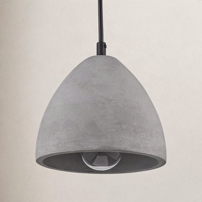 Zac Dimmable Concrete Single Light Pendant