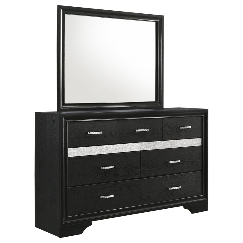 Commode à 7 tiroirs avec miroir Annie