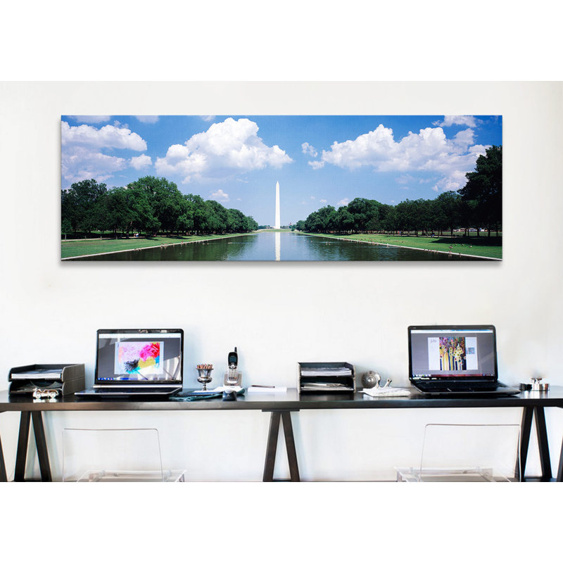 «Panoramic Washington Monument Washington», reproduction de photo sur toile tendue, H 12 po x l 36 po x P 1,5 po