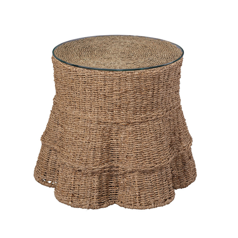 Falda Seagrass Side Table, Natural, Natural