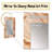 Orange and Beige Unbounded Imagination I - Abstract Decorative Mirror, Orange Wall Mirror, Printed Metal Art-1045992172