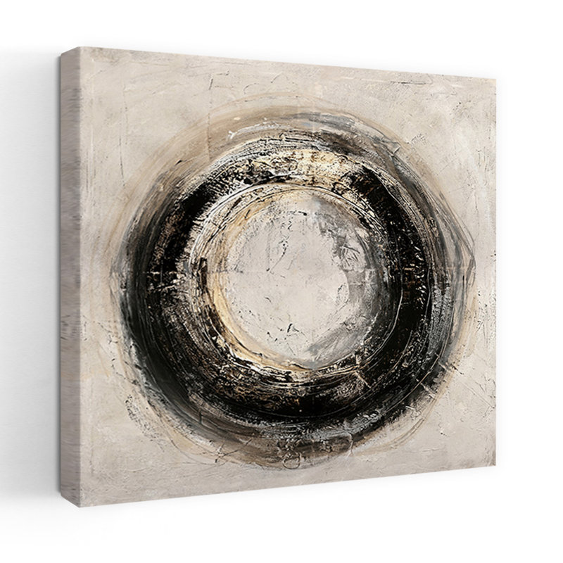 Forever Minimalist Abstract Art, 18" H x 18" W
