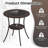 Leeper Round Glass Outdoor Coffee Table