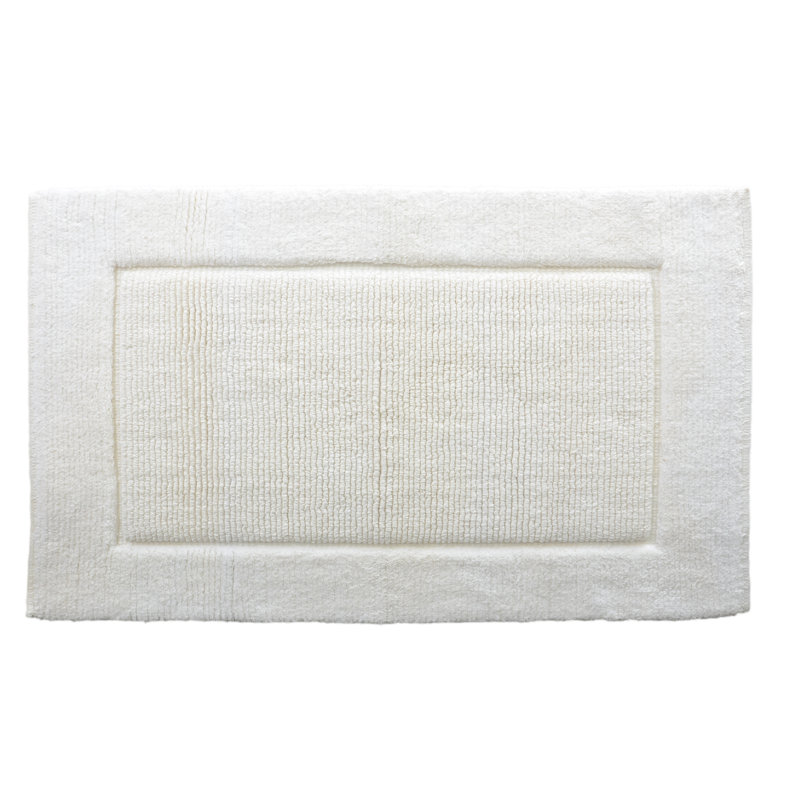 Tapis pour salle de bain 100% coton Jannie, Crème
